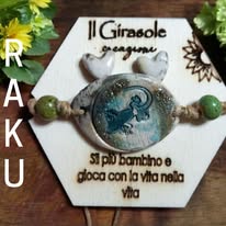 completo ciondolo e orecchini piccoli in RAKU