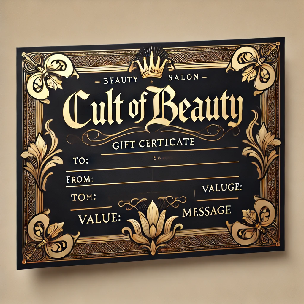 GROŽIO NAMŲ Cult of Beauty DOVANŲ SERTIFIKATAS