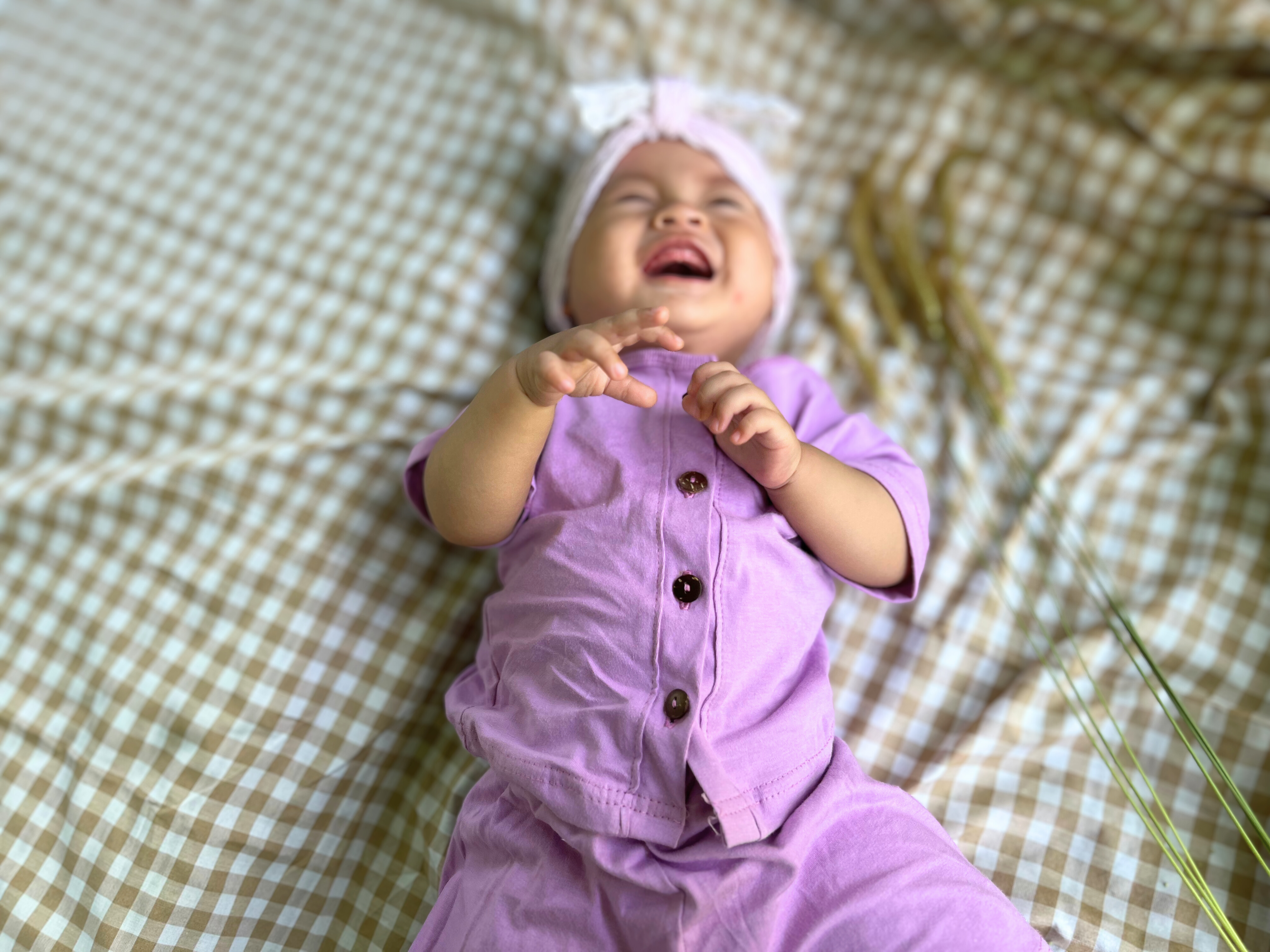 PIG A BOO | DAILY WEAR Front Button—Cotton Solid Lilac