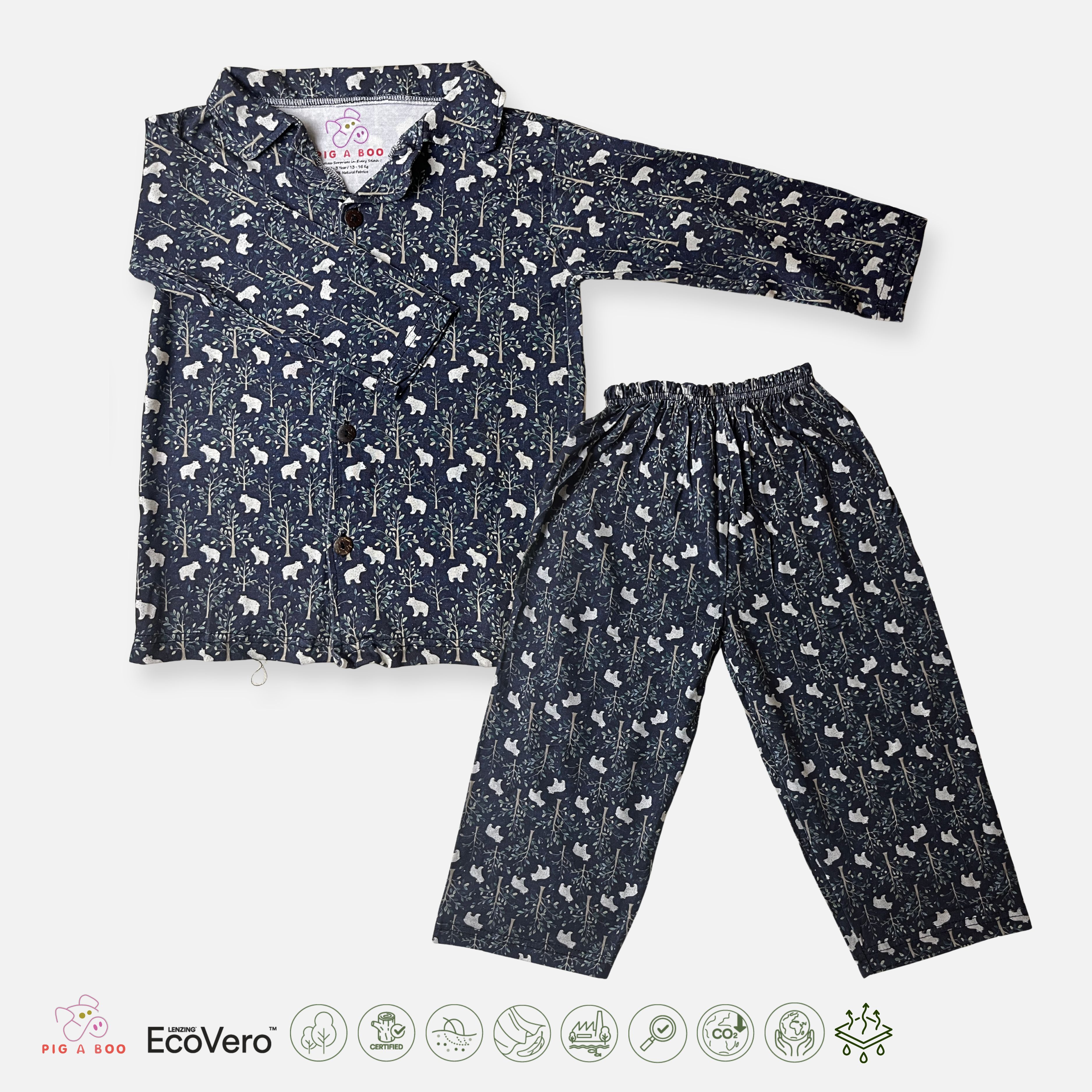 PIG A BOO | PAJAMAS—LENZING™ ECOVERO™ Bear