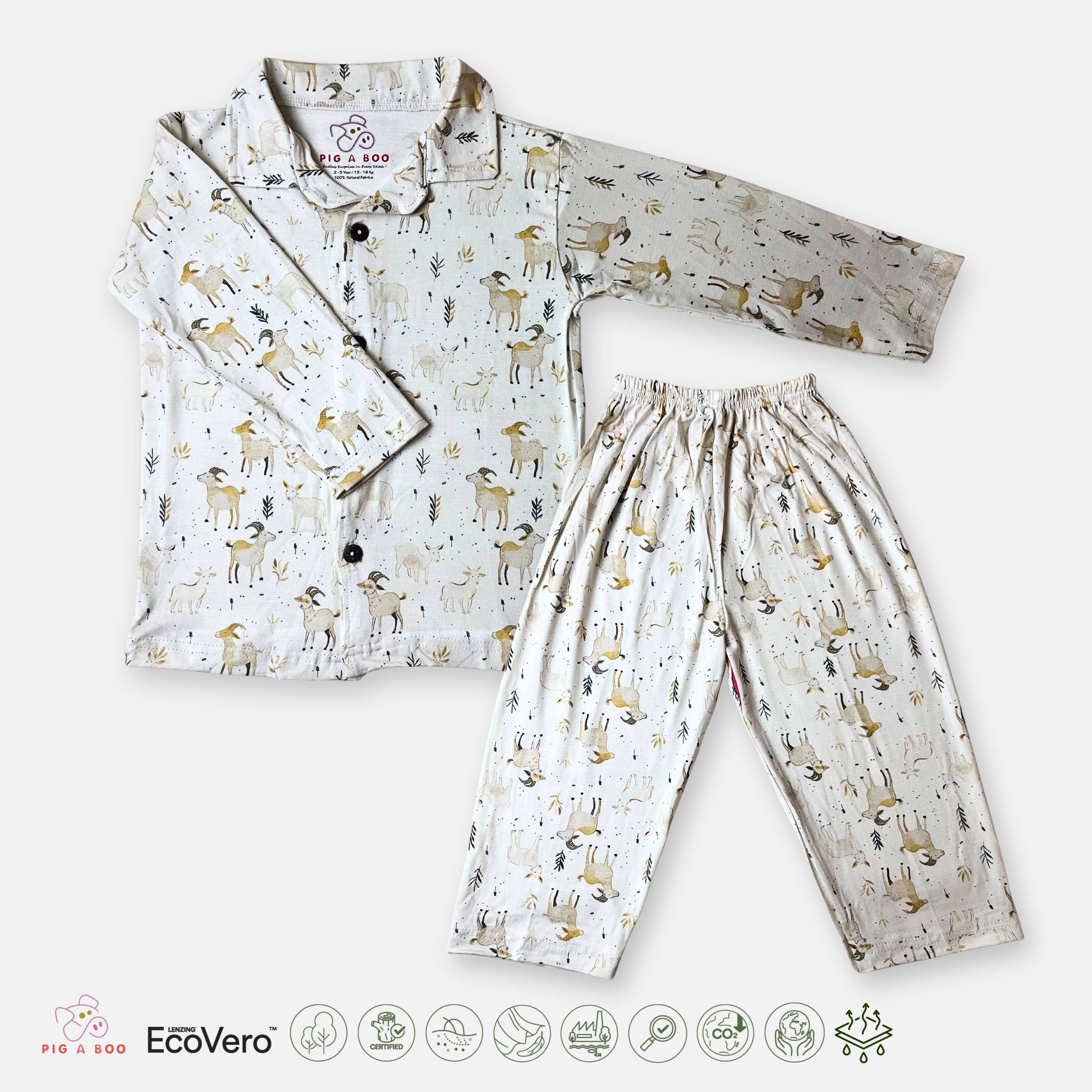 PIG A BOO | PAJAMAS—LENZING™ ECOVERO™ Goat