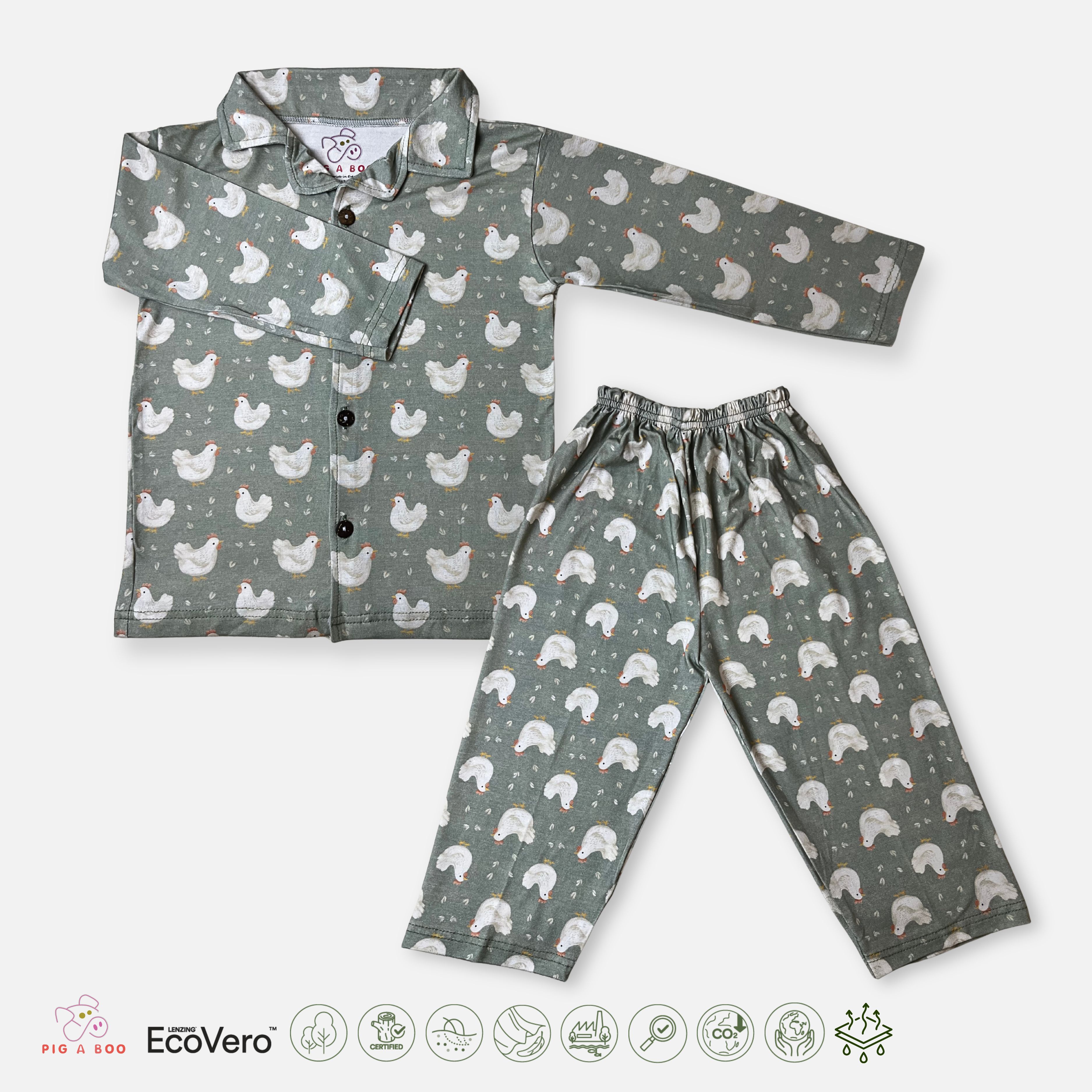 PIG A BOO | PAJAMAS—LENZING™ ECOVERO™ Chicken