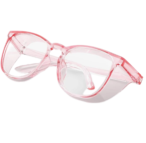 Pretty and Pink Safety Eyeglasses