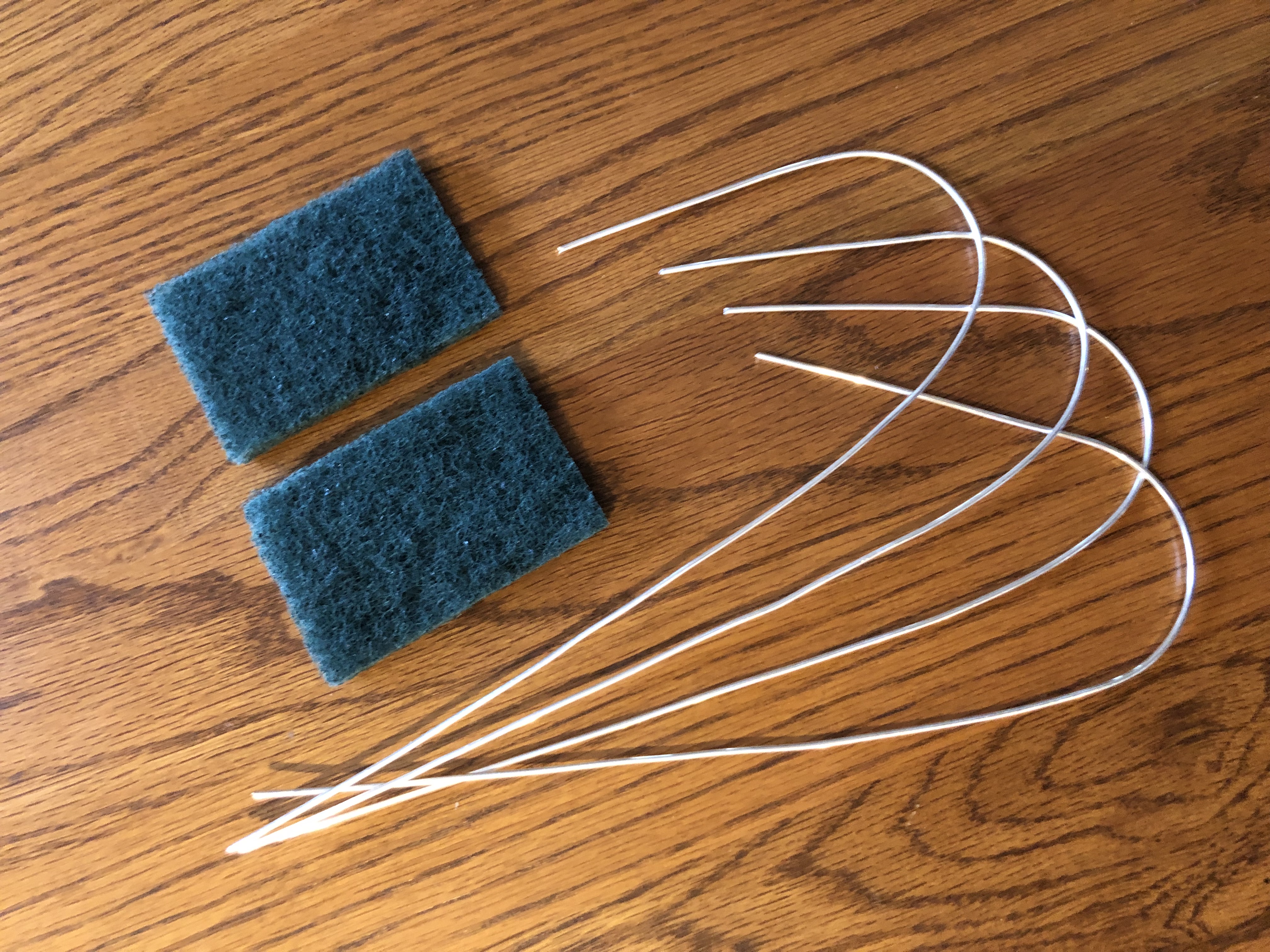 Set of (4) J-Shaped 99.99% Pure (.9999) Silver Rods for 1-Gallon Colloidal Silver Production Kit