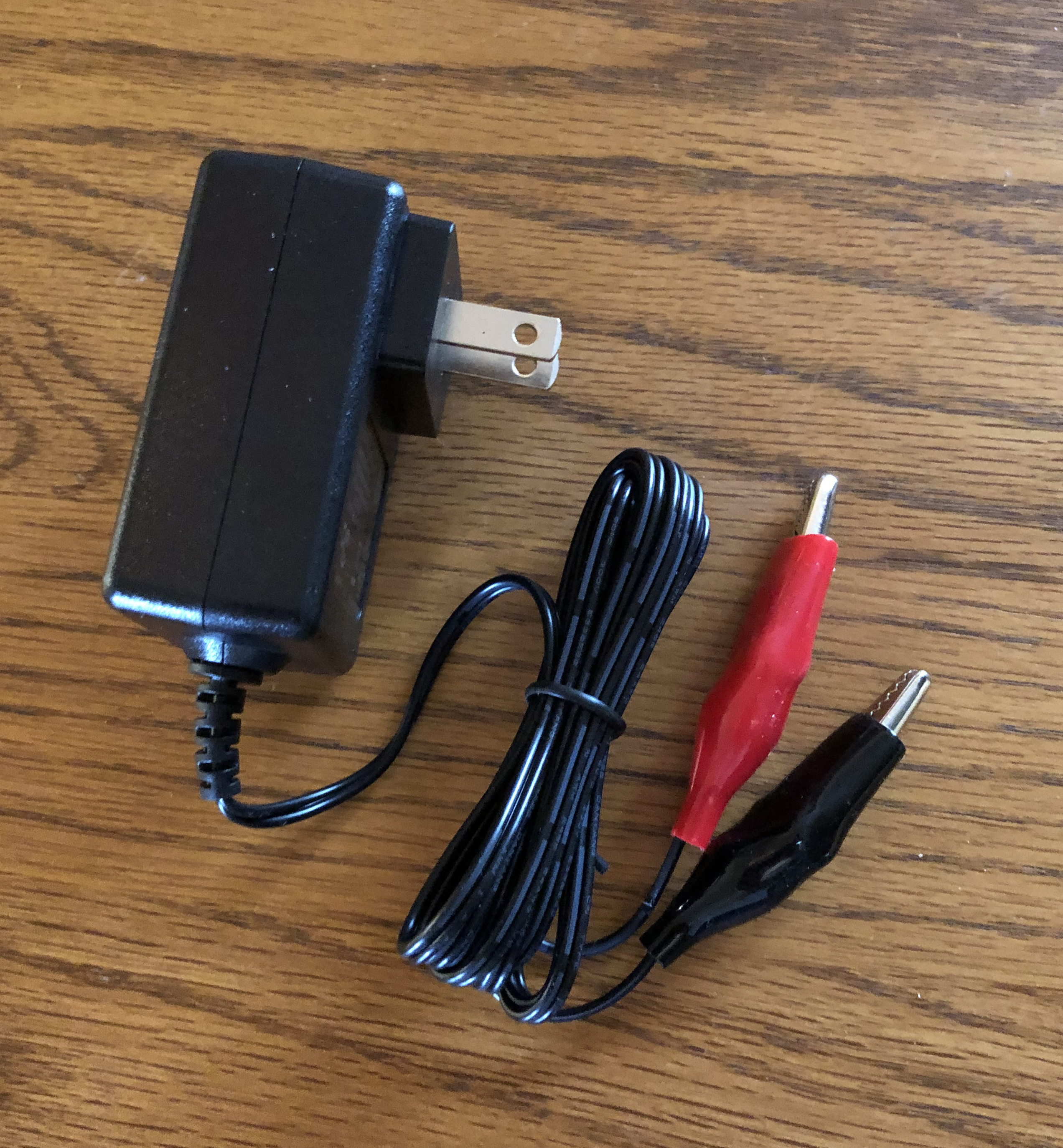 24V 500ma Power Supply with 2" Alligator Clips