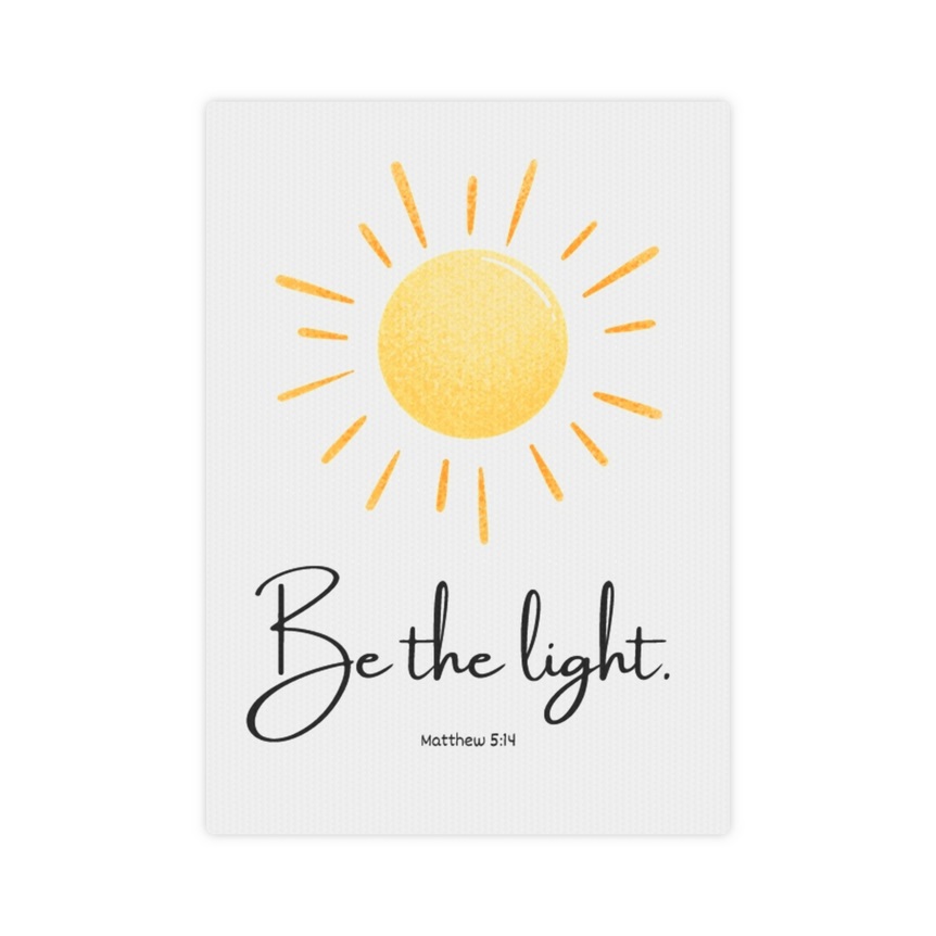 Be The Light Framed Canvas Wall Art