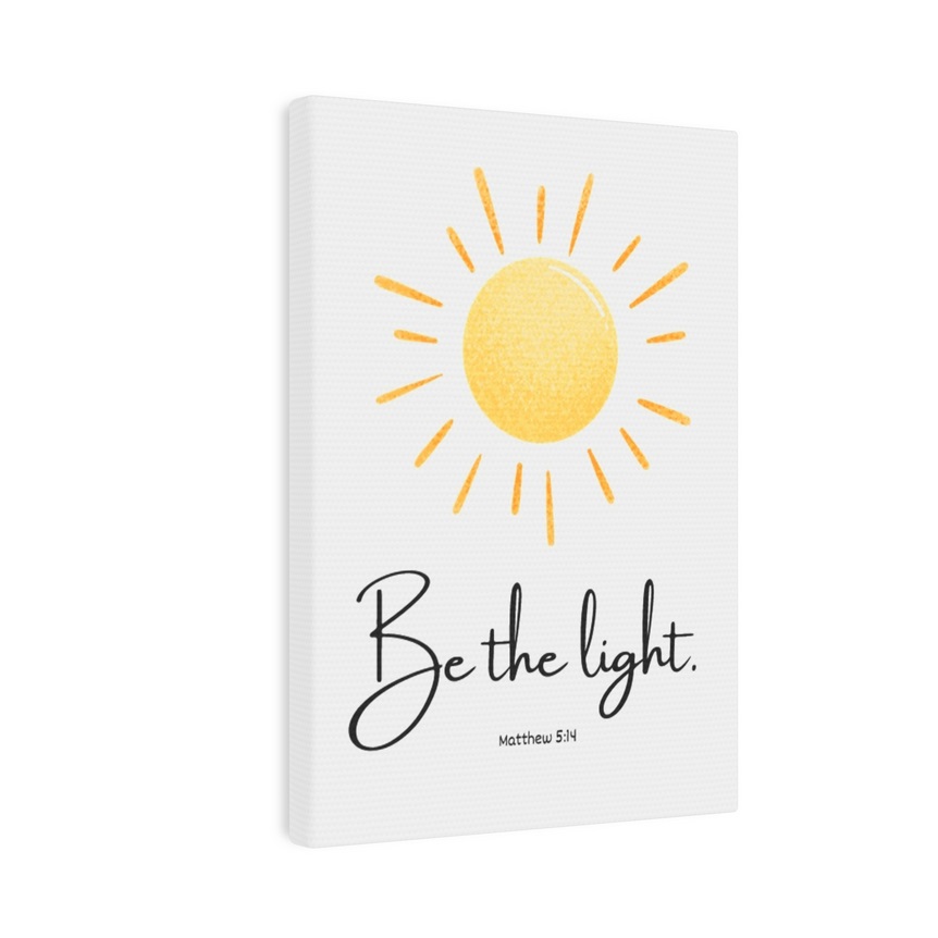 Be The Light Framed Canvas Wall Art