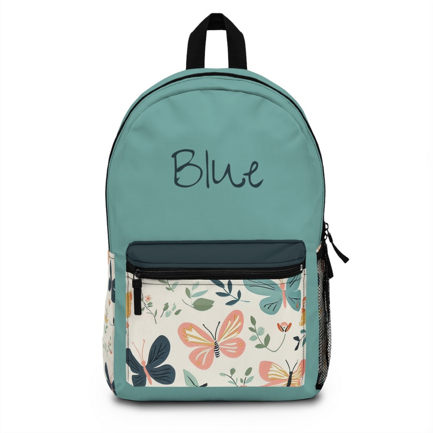 Boho Spring Butterfly Personalized Backpack