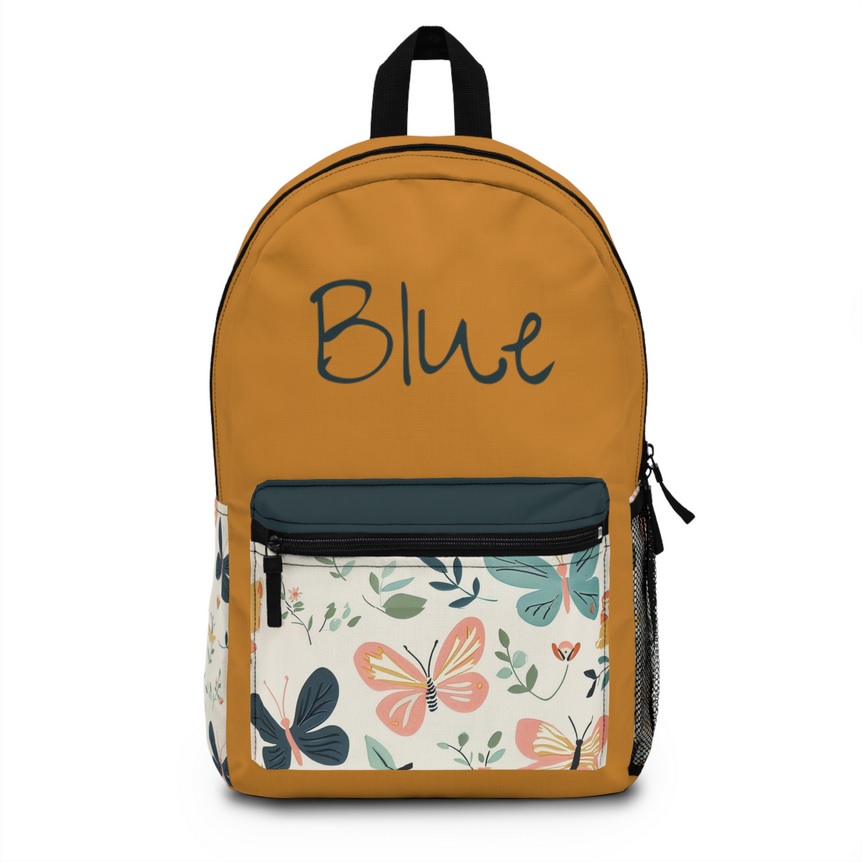 Boho Spring Butterfly Personalized Backpack
