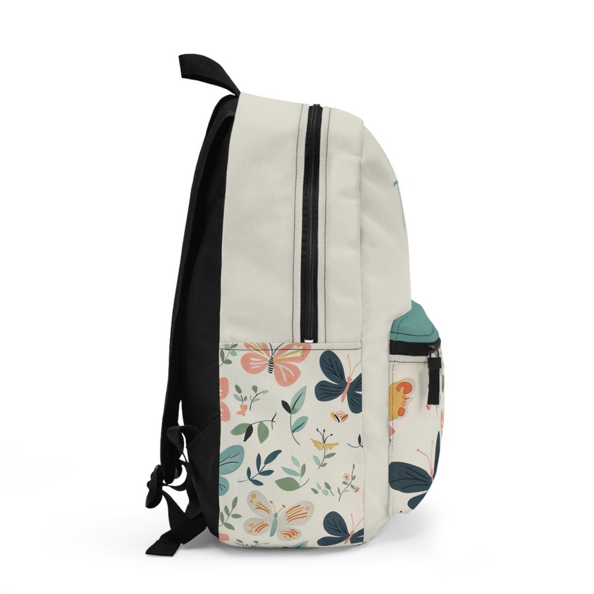 Boho Spring Butterfly Personalized Backpack