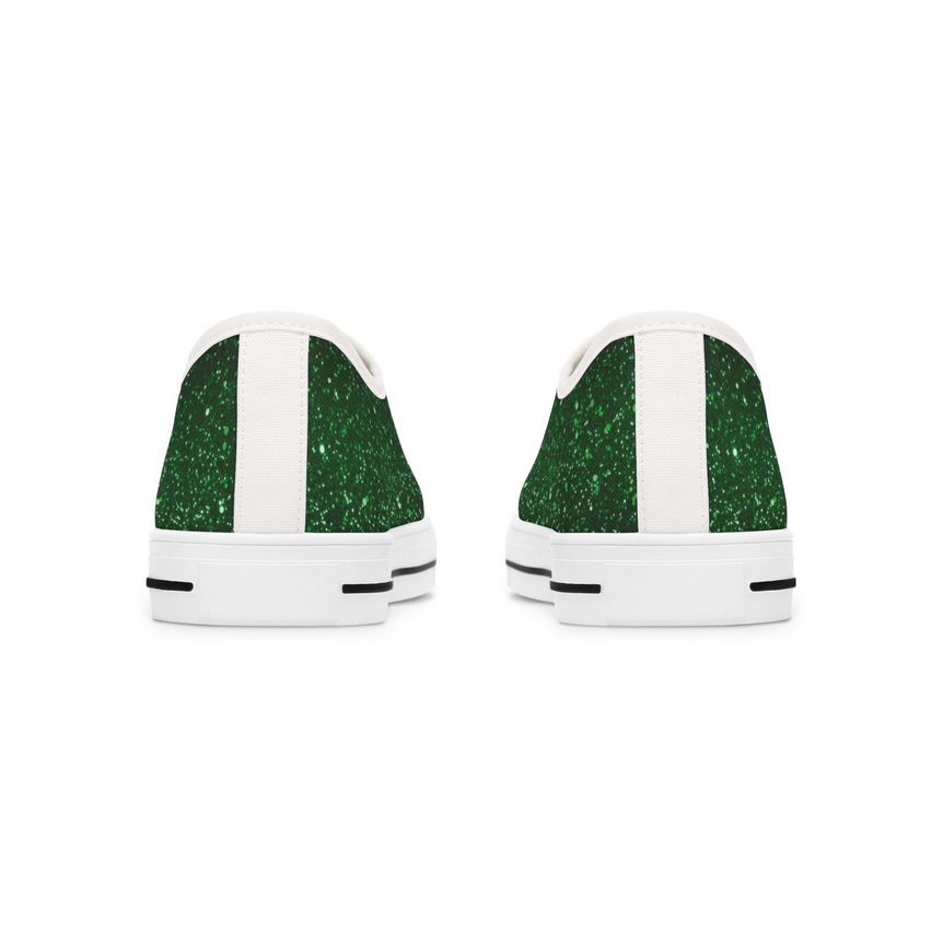 Green Glitter-Inspired Sneakers
