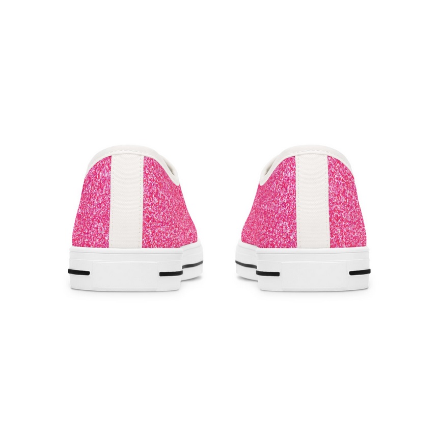 Bubble Gum Pink Glitter-Inspired Sneakers