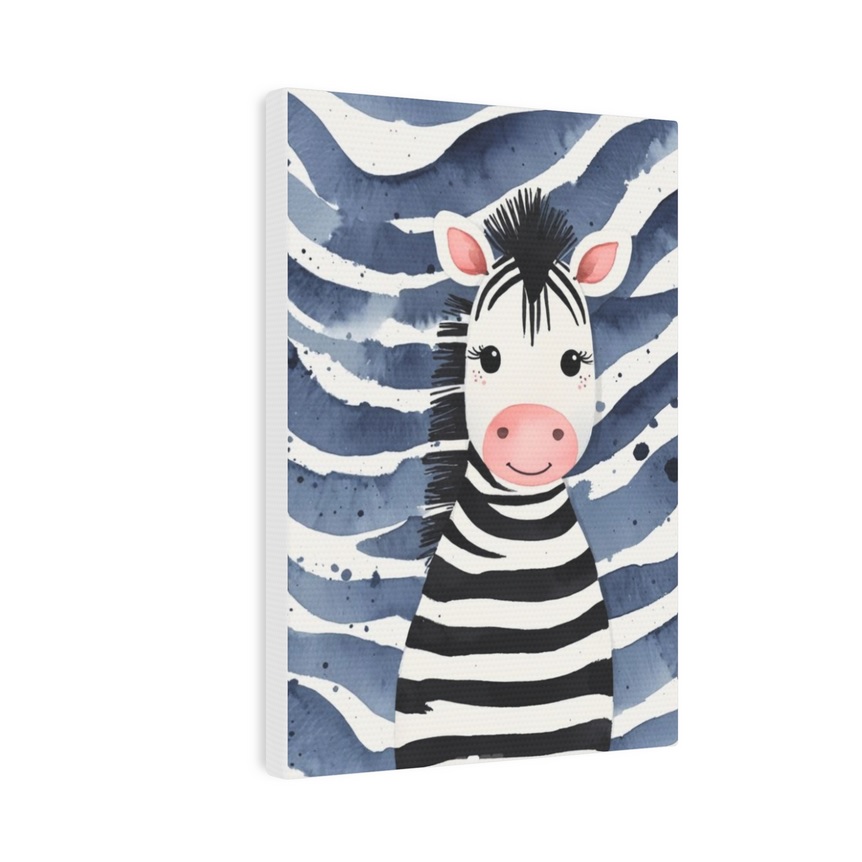 Abstract Zebra Framed Canvas Wall Art