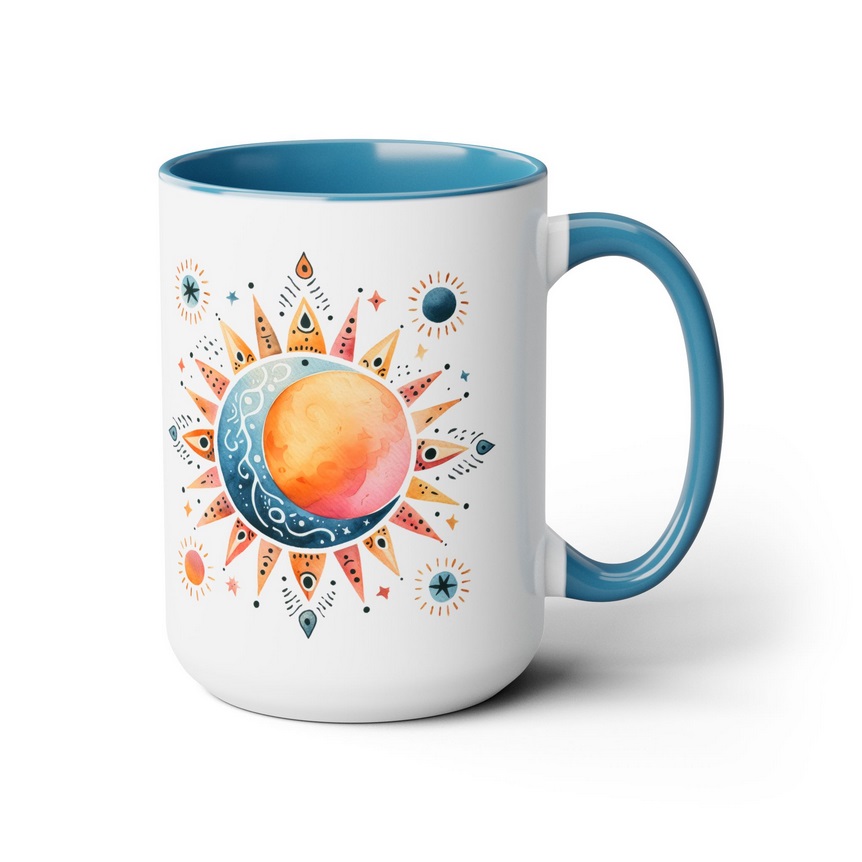 Mystical Sun and Moon Coffee Mug