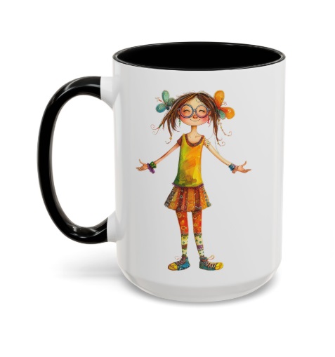 Whimsy Girl (27) Ceramic Coffee Mug