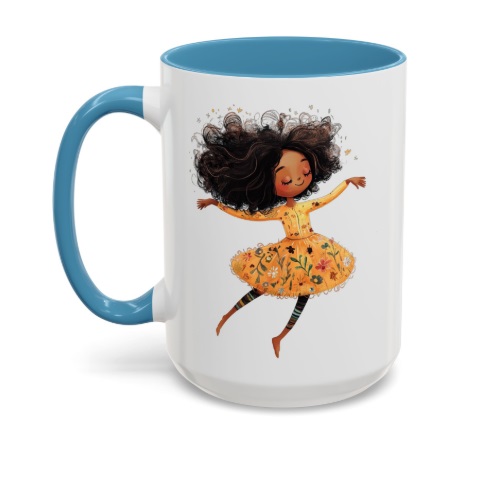 Dancing Girl (8) Ceramic Coffee Mug
