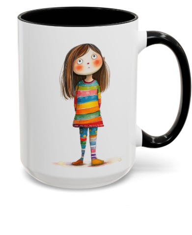 Whimsy Girl (25) Ceramic Coffee Mug