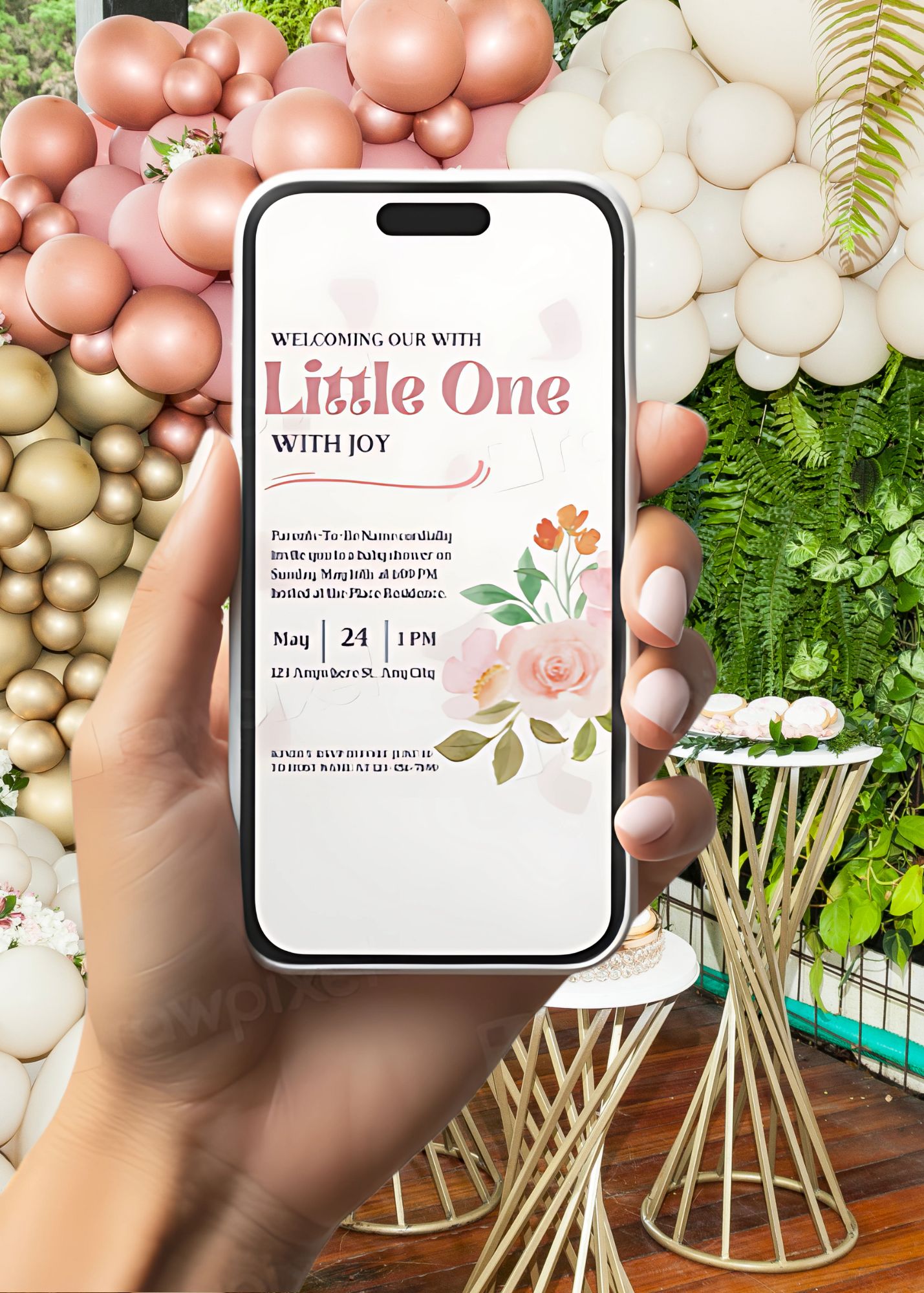 Welcoming Little One Baby Shower Invite