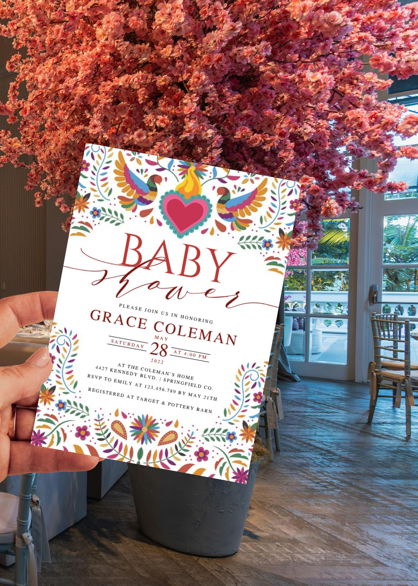 Mexican Themed Baby Shower Invite