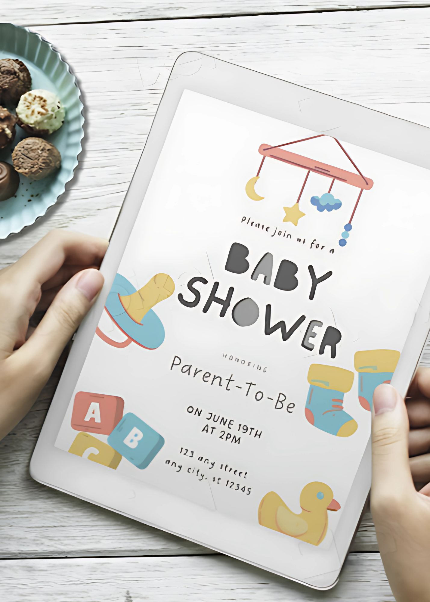 Essential Baby Baby Shower Invite