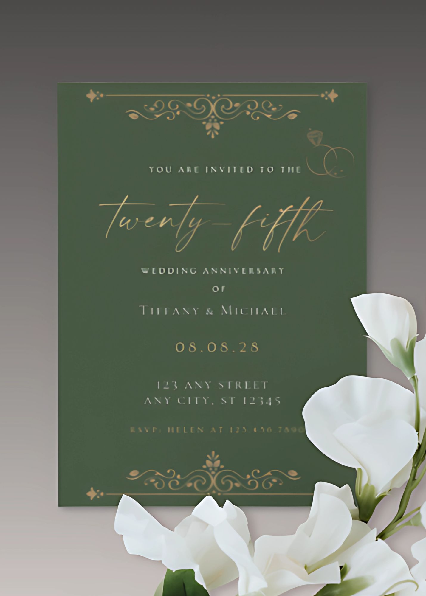 25th Wedding Anniversary Invite 02