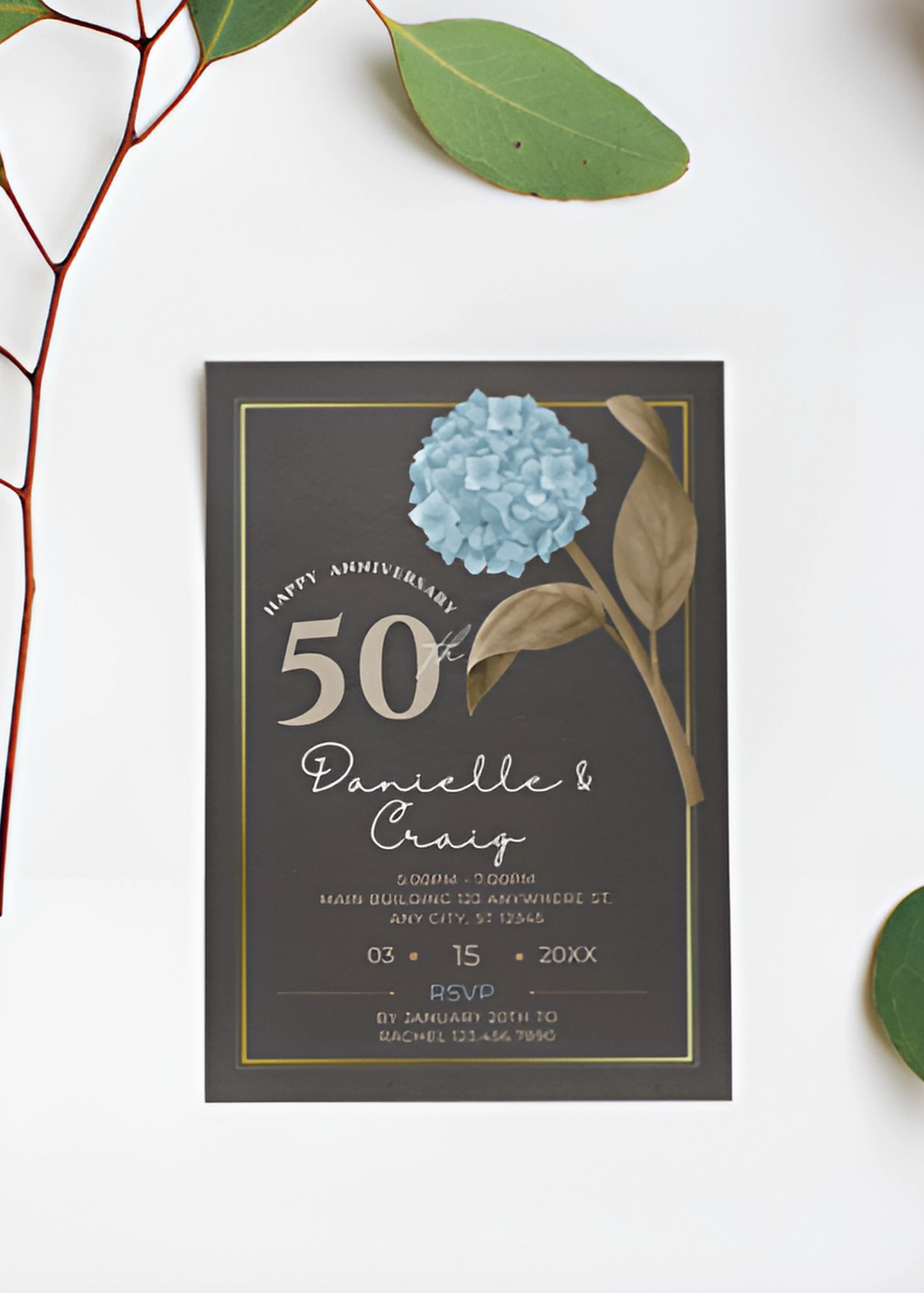 50th Wedding Anniversary Invite 01