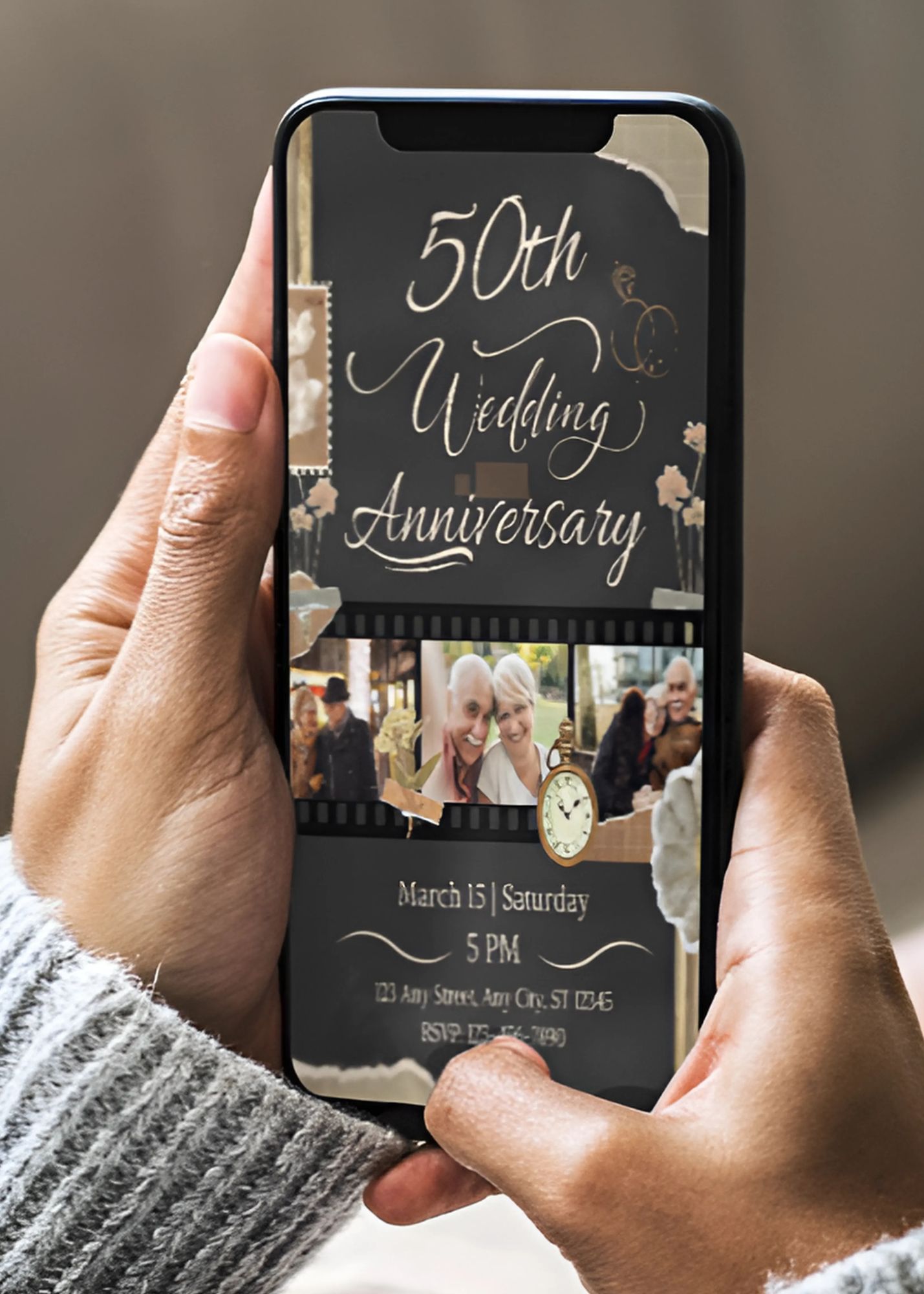 50th Wedding Anniversary Invite 04