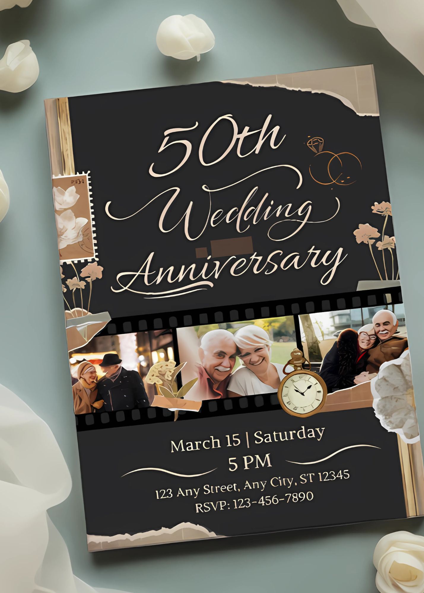 50th Wedding Anniversary Invite 04