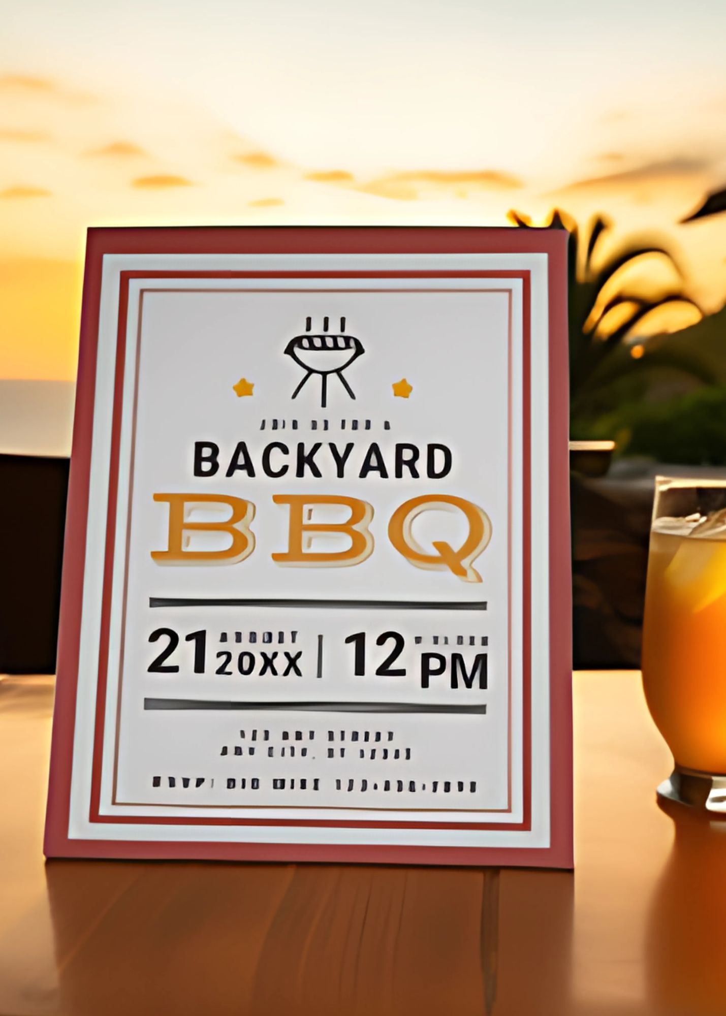 Backyard BBQ Invitation 01