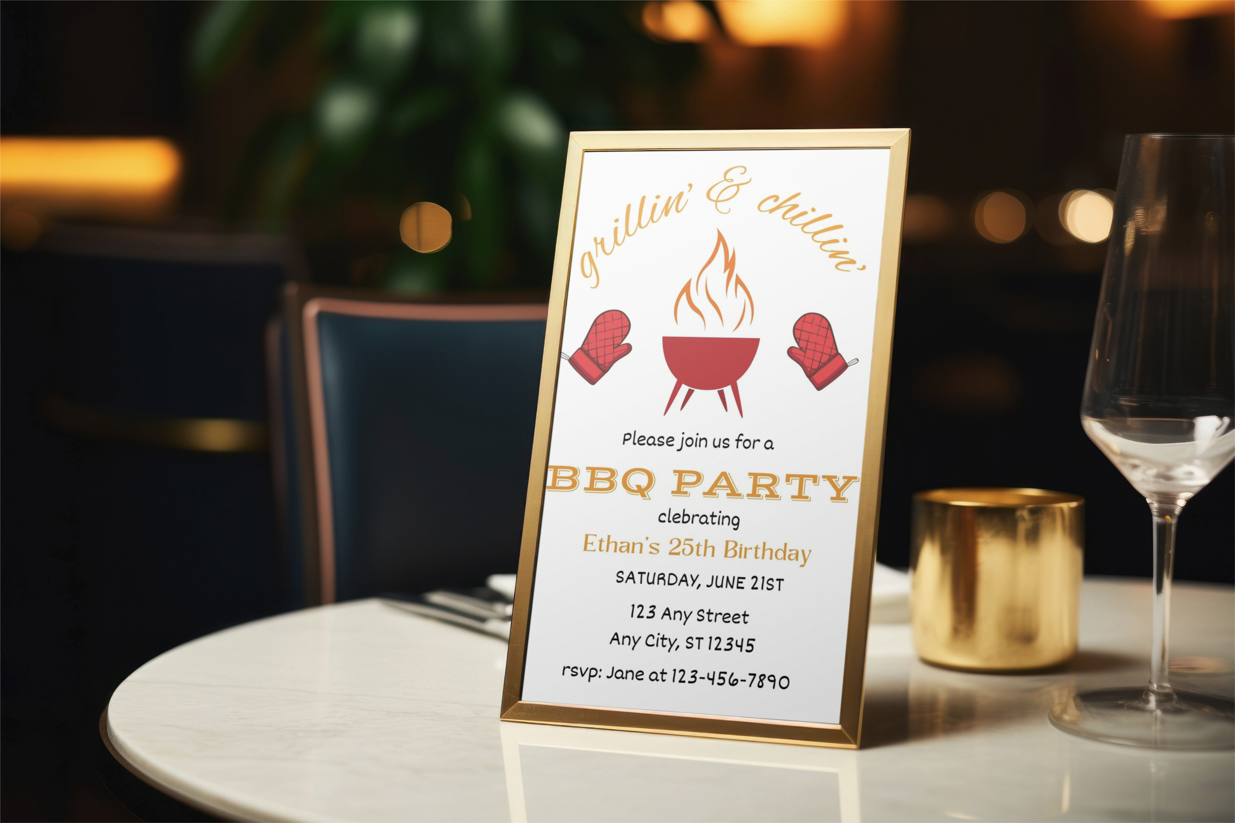 Backyard BBQ Invitation 04