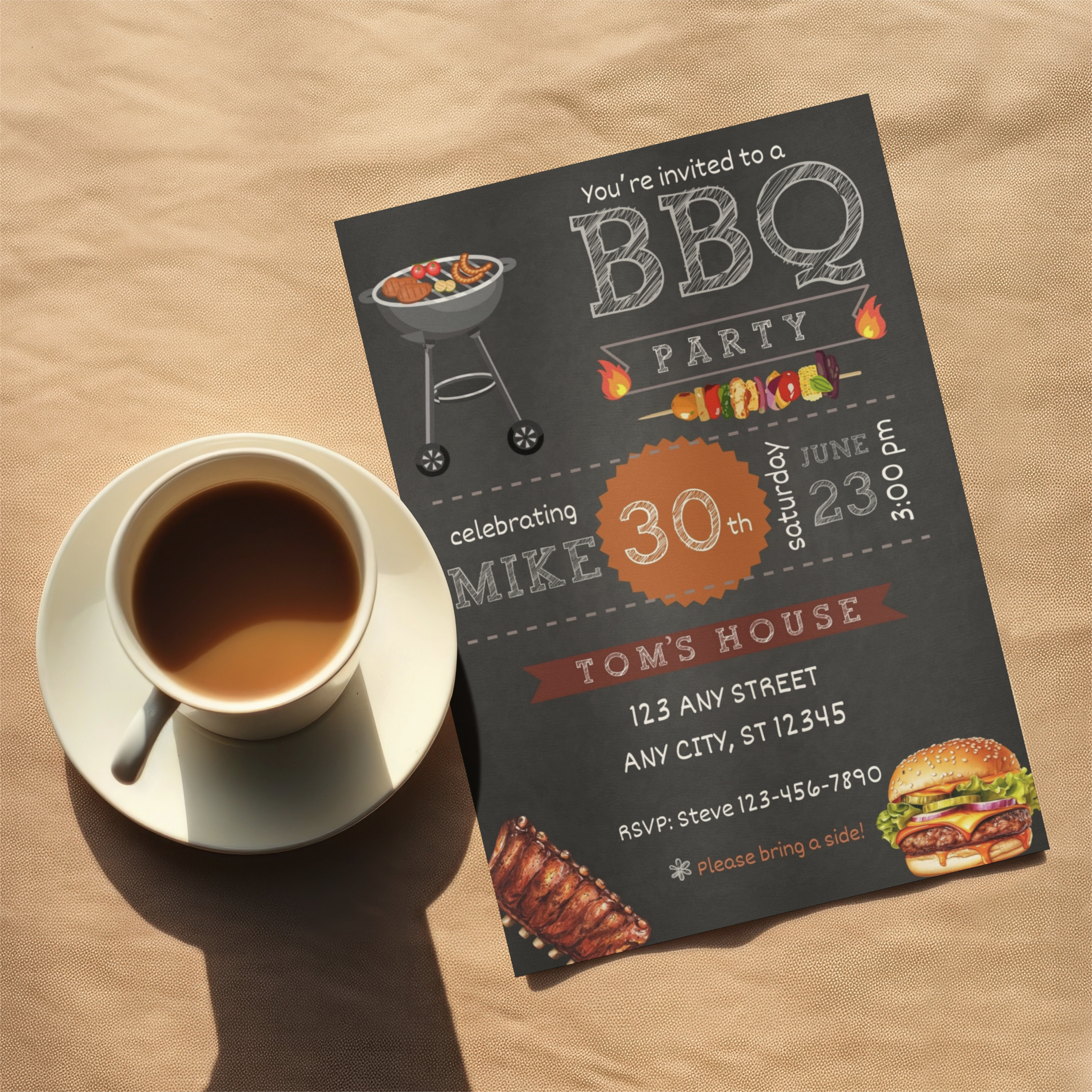Backyard BBQ Invitation 05