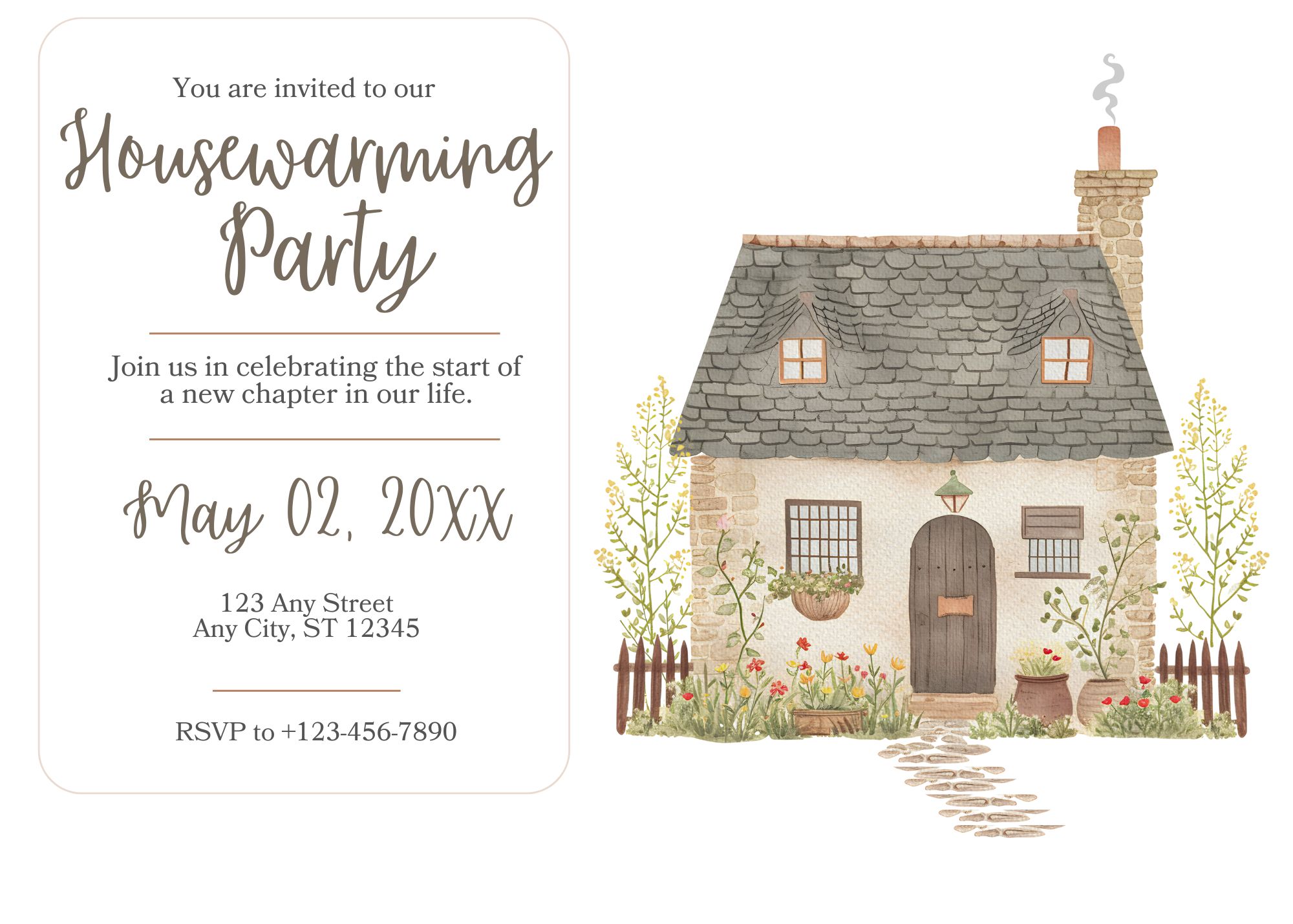 Housewarming Party Invitation - Spring 01