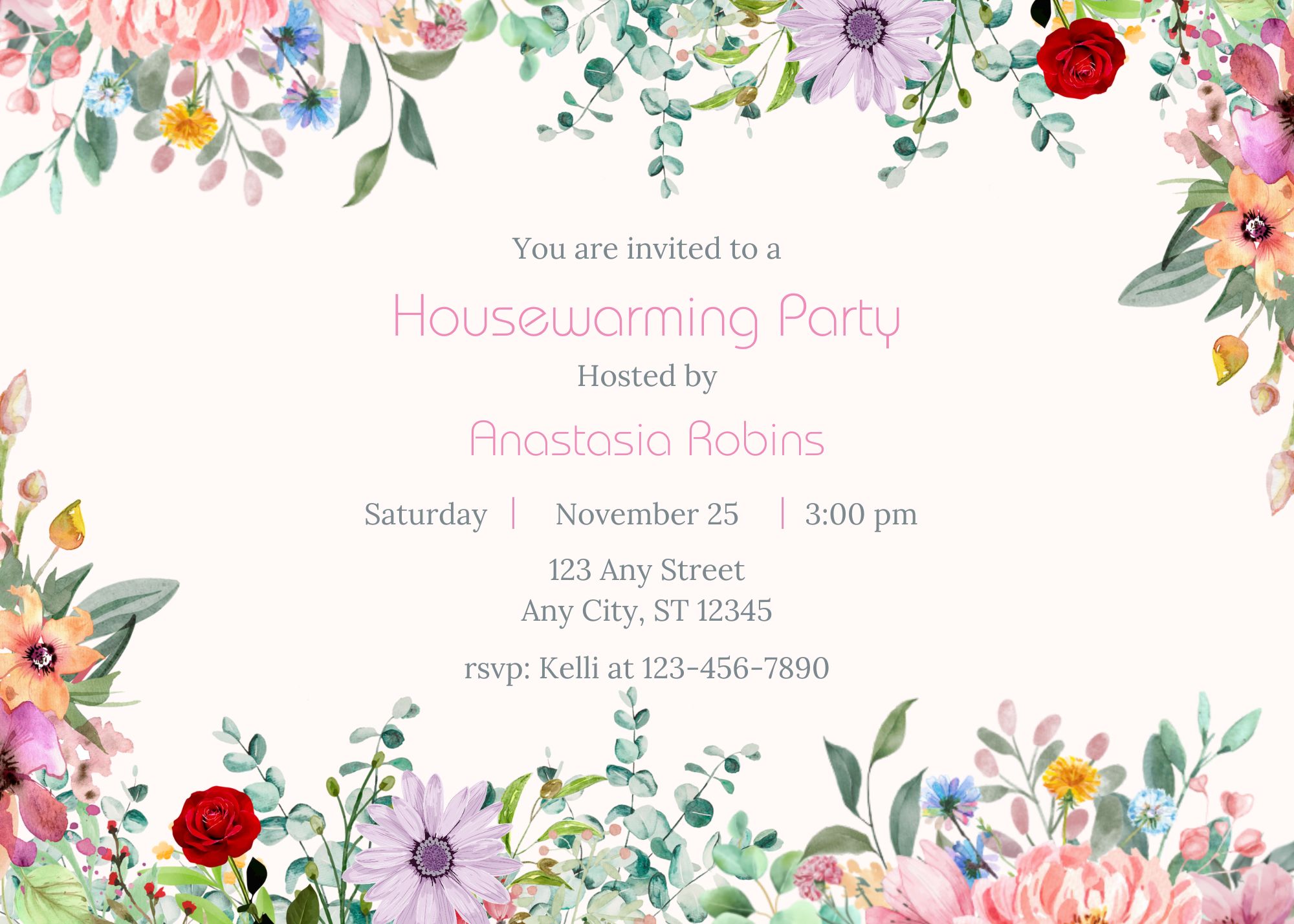 Housewarming Party Invitation - Spring 04