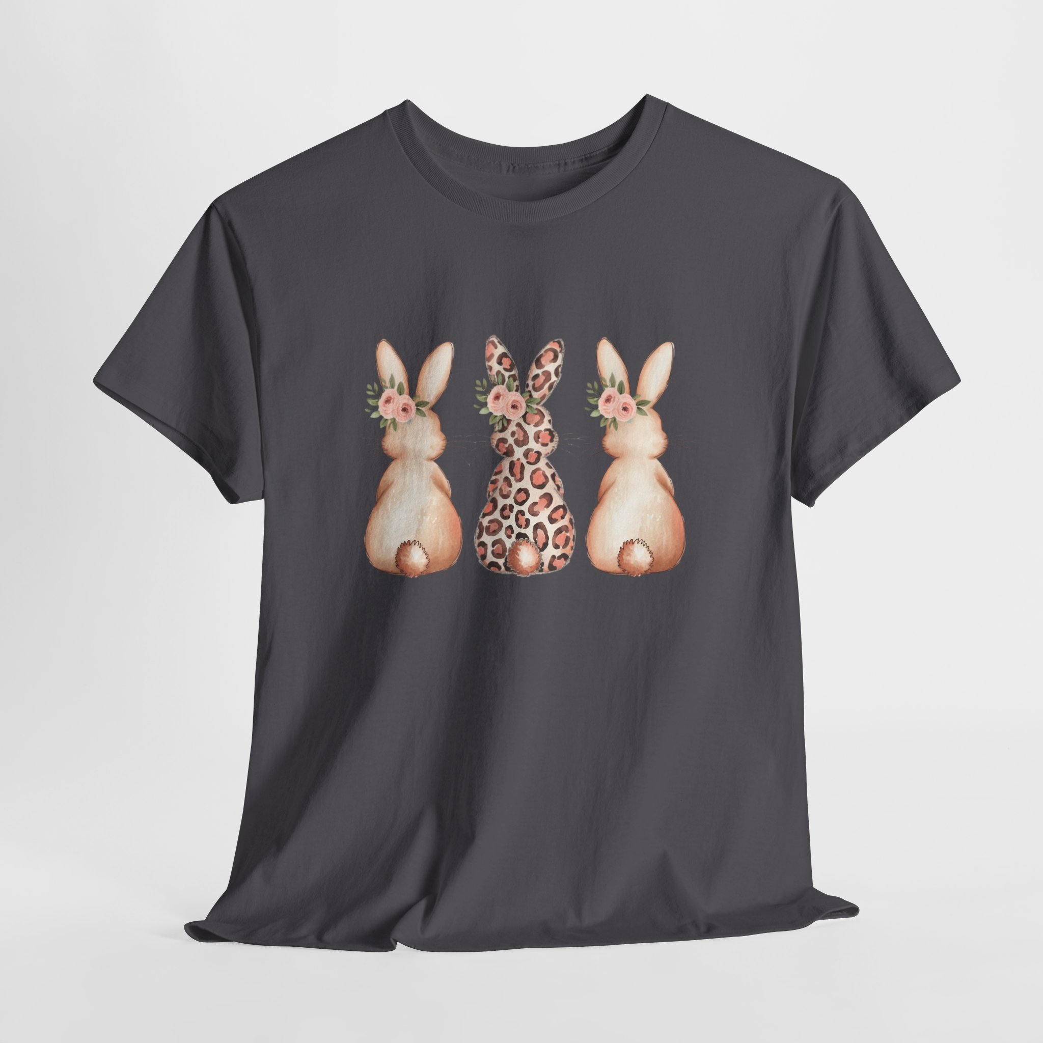 Leopard Bunny Graphic T-Shirt - 5XL