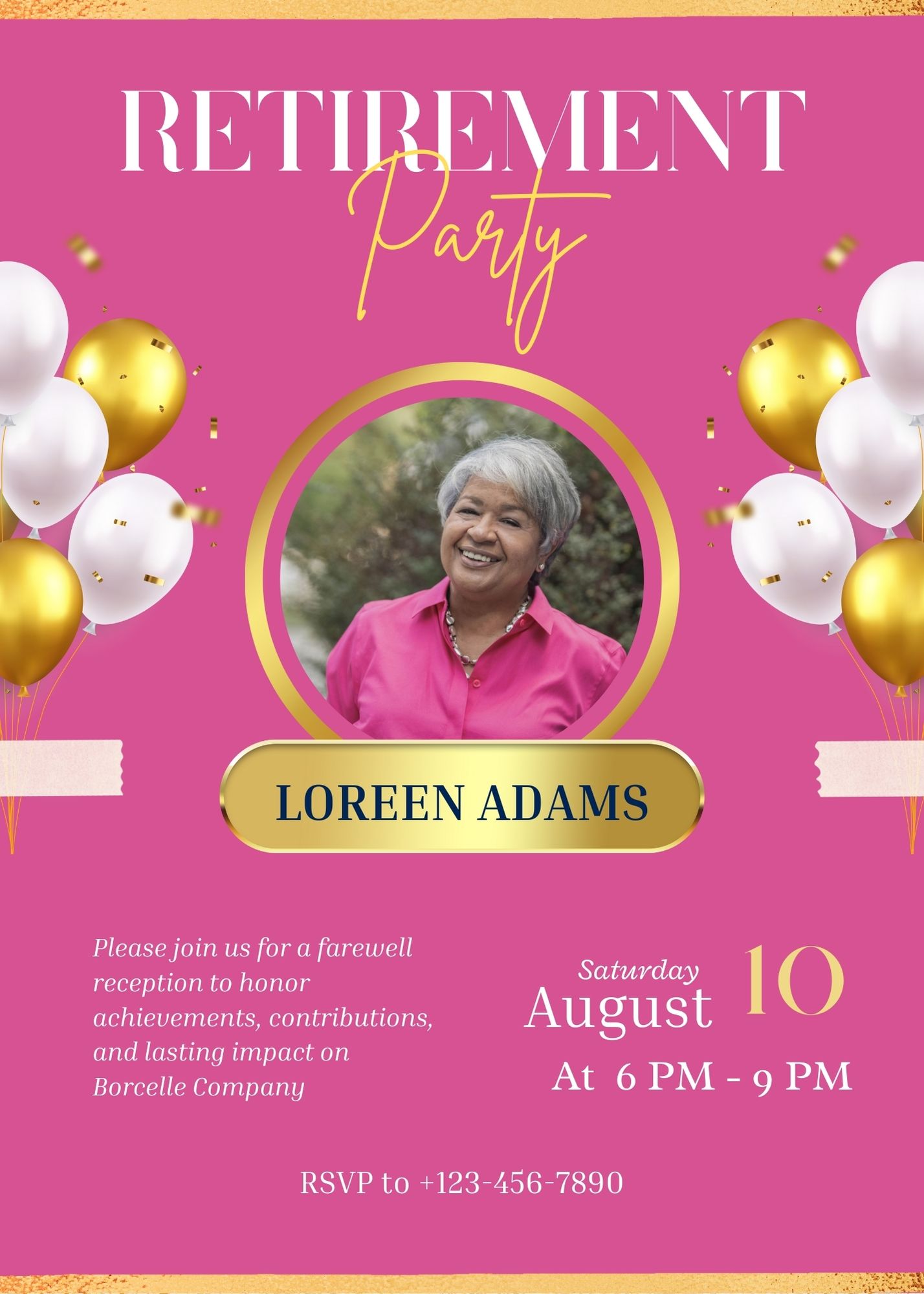 Retirement Party Invitation 08