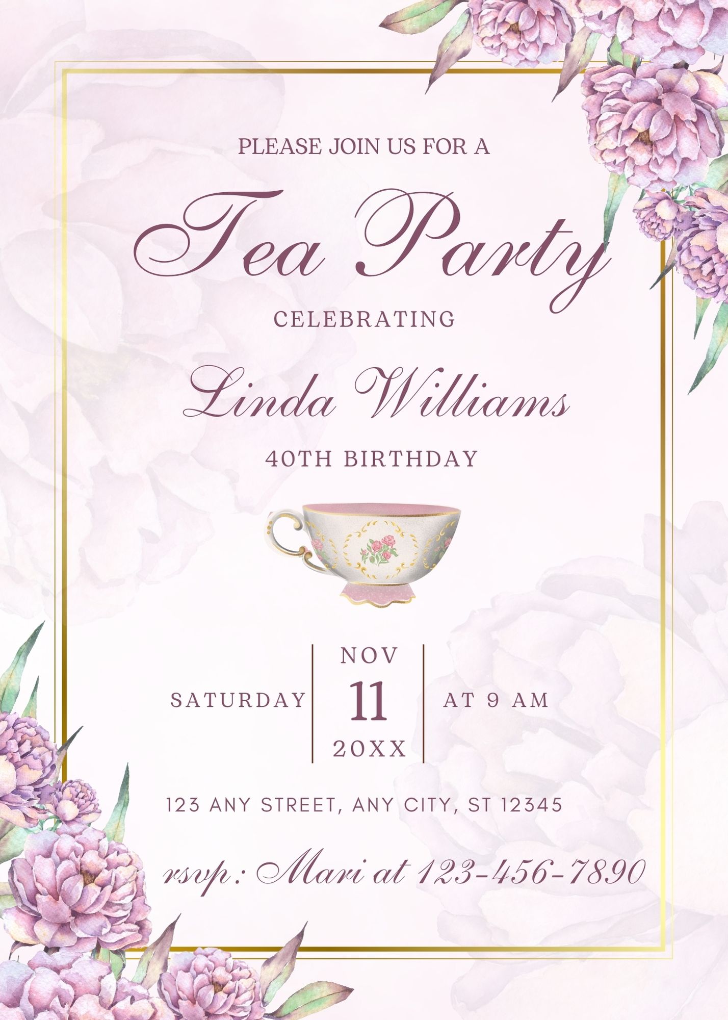 Tea Party Digital Invite 08