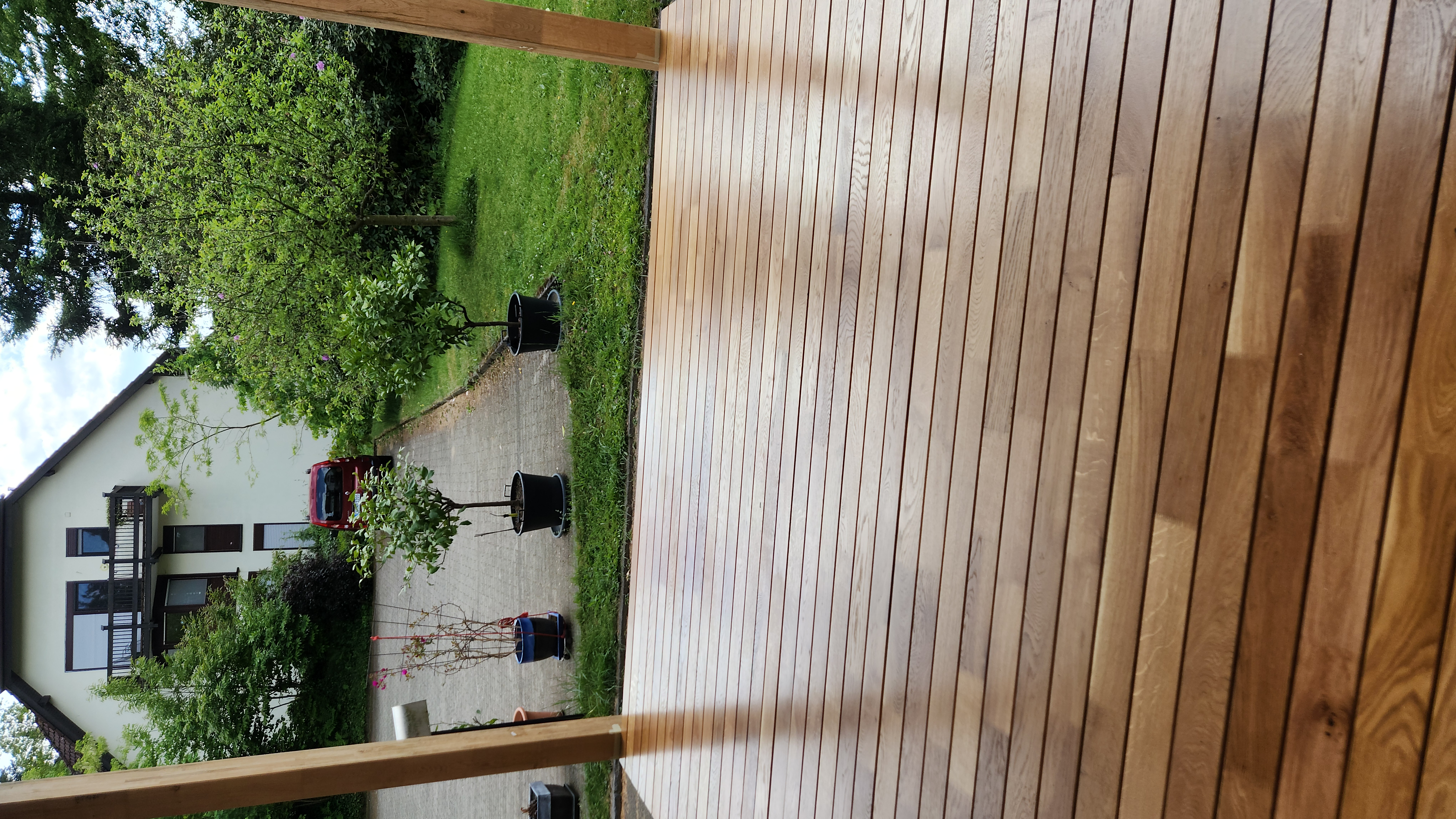 Terassendielen aus Eiche