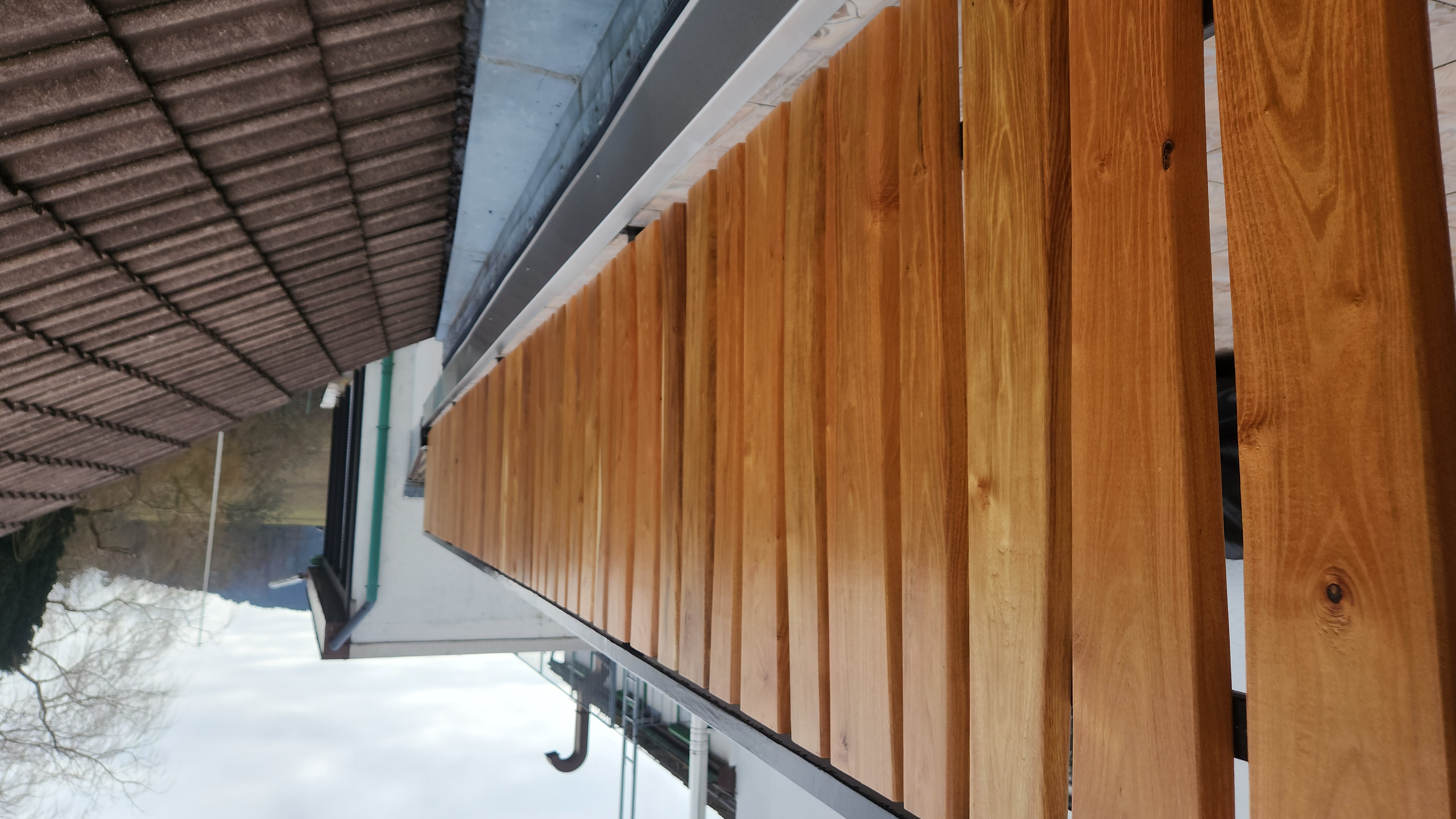 Robinie-Sichtschutzzaun