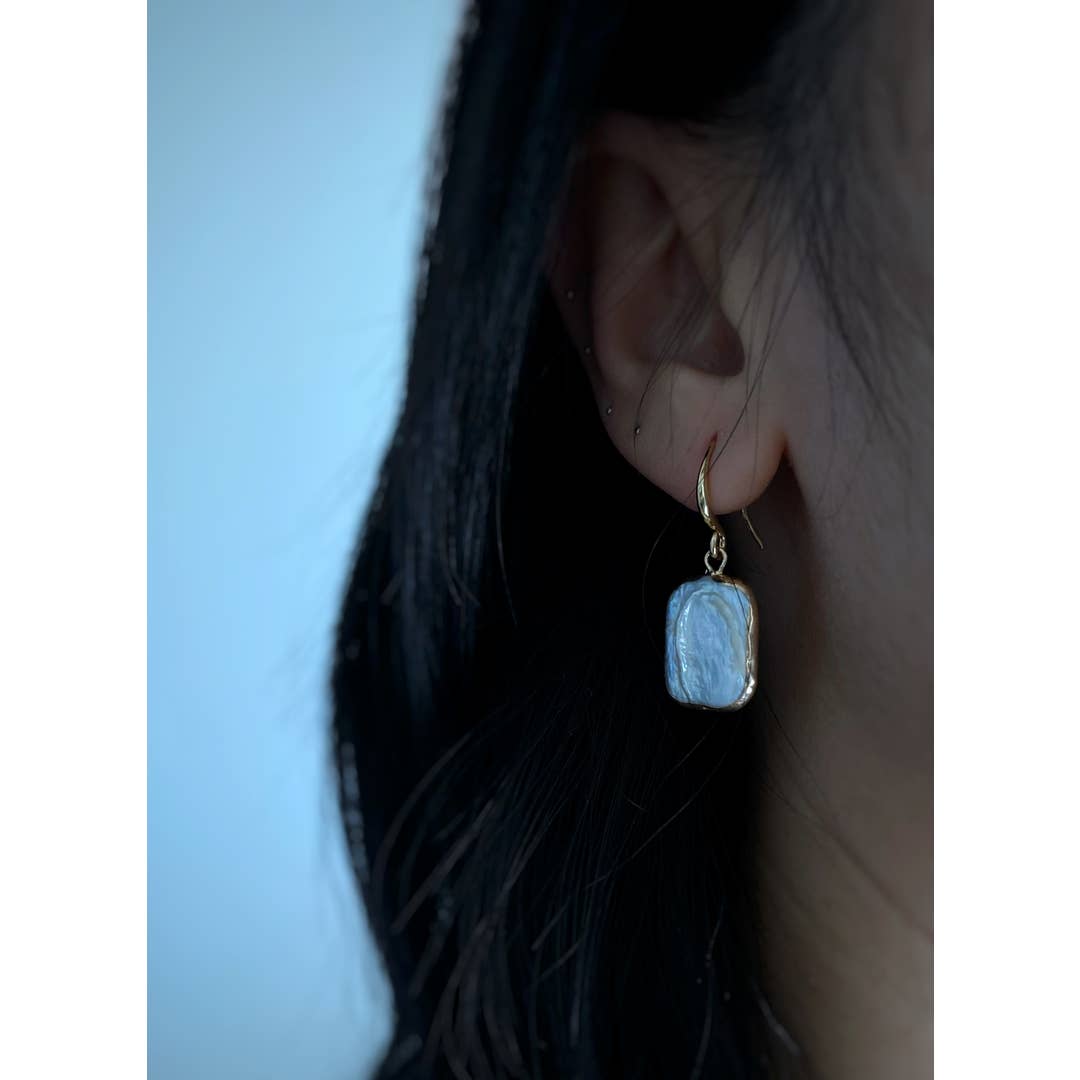Artistic Baroque Pearl Danglers