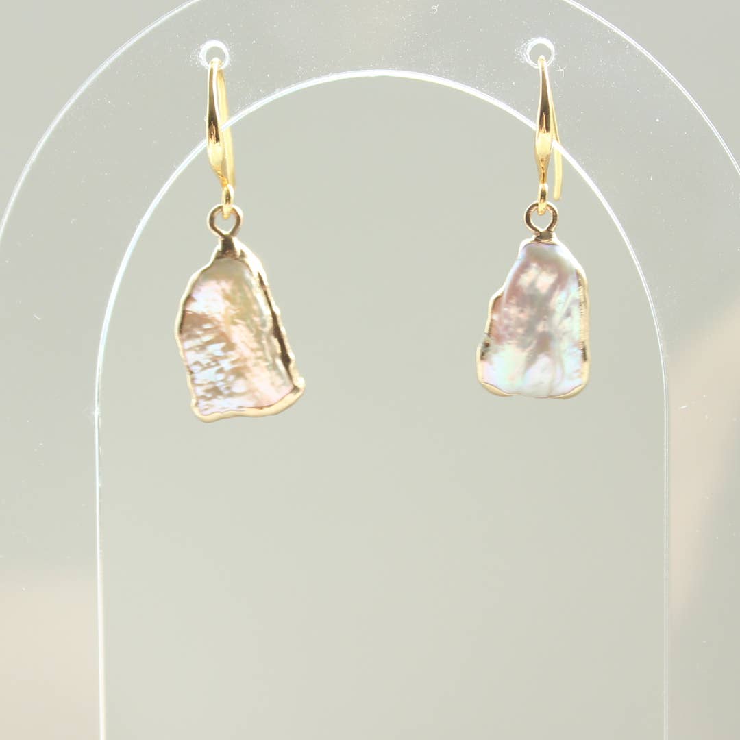 Artistic Baroque Pearl Danglers