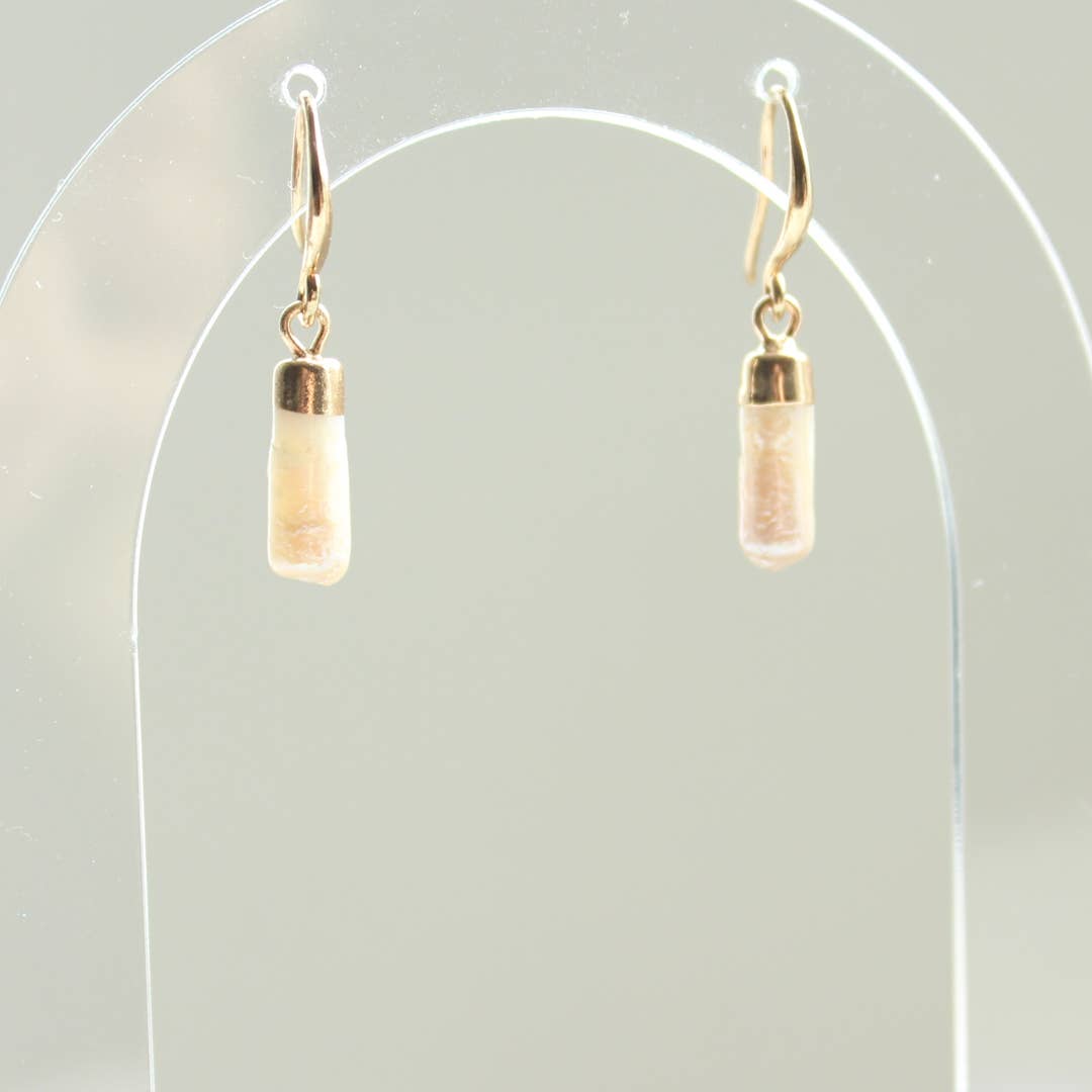 Artistic Baroque Pearl Danglers
