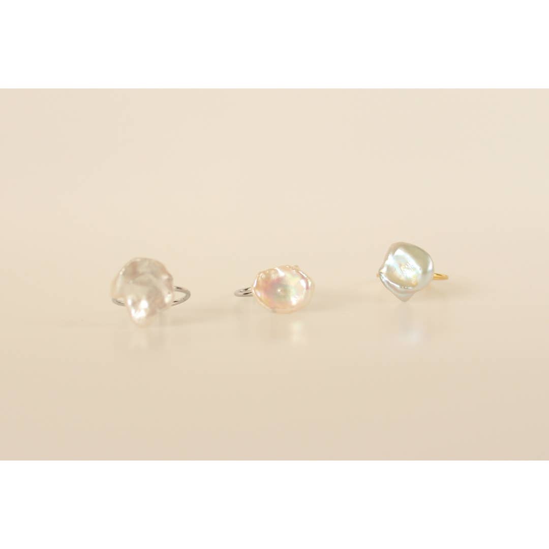 Authentic Freshwater Baroque Pearl Ring