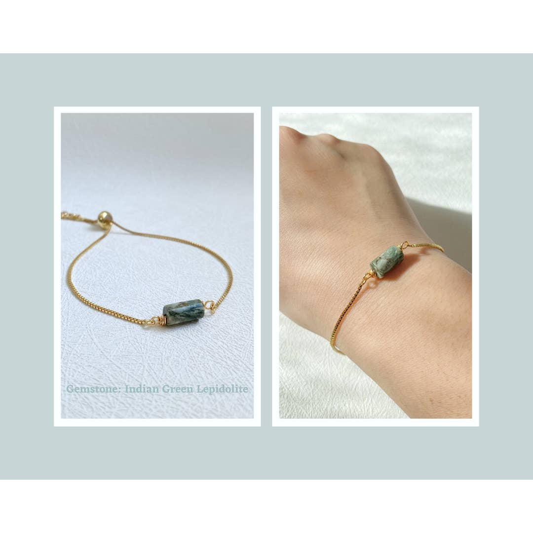 Natural Crystal Bracelet | Minimalist Healing Gemstone Beads