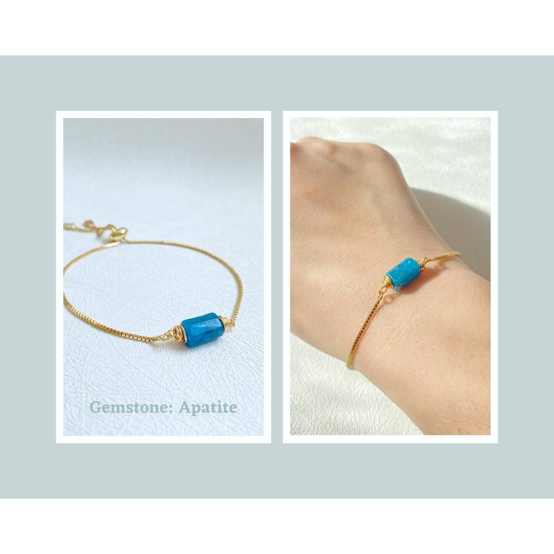 Natural Crystal Bracelet | Minimalist Healing Gemstone Beads