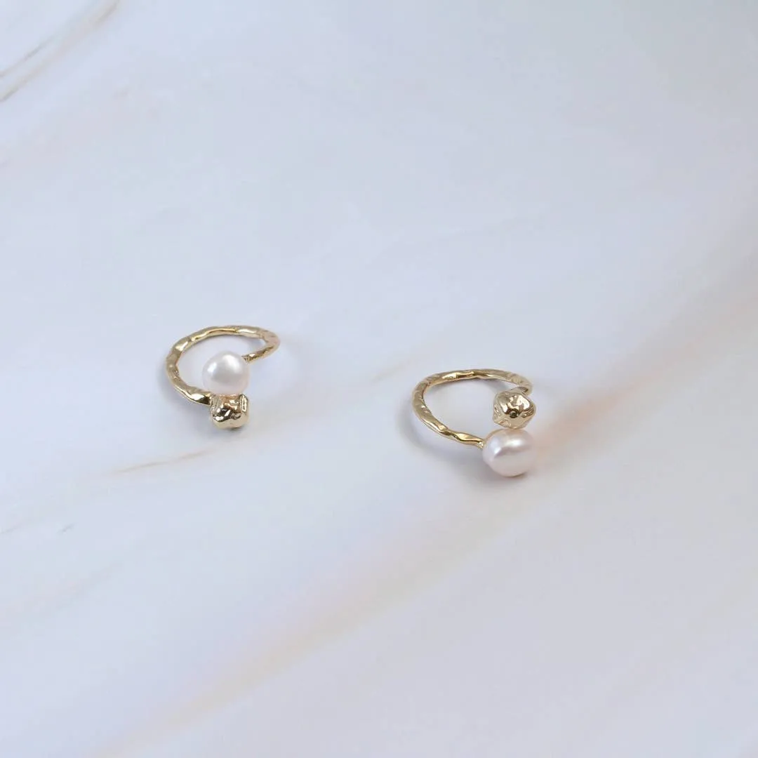 Handmade Baroque Pearl Chunky Ring