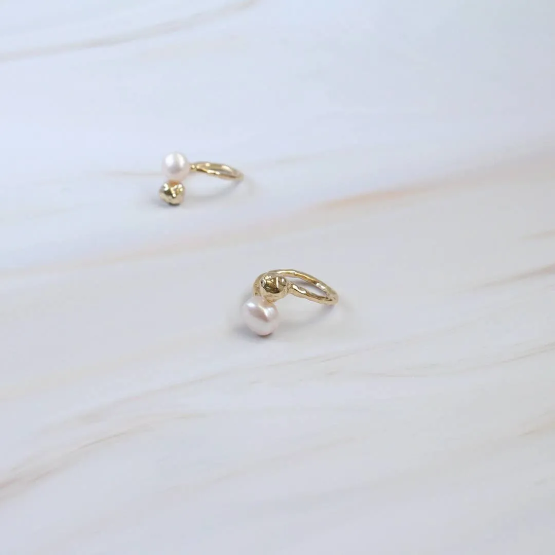 Handmade Baroque Pearl Chunky Ring