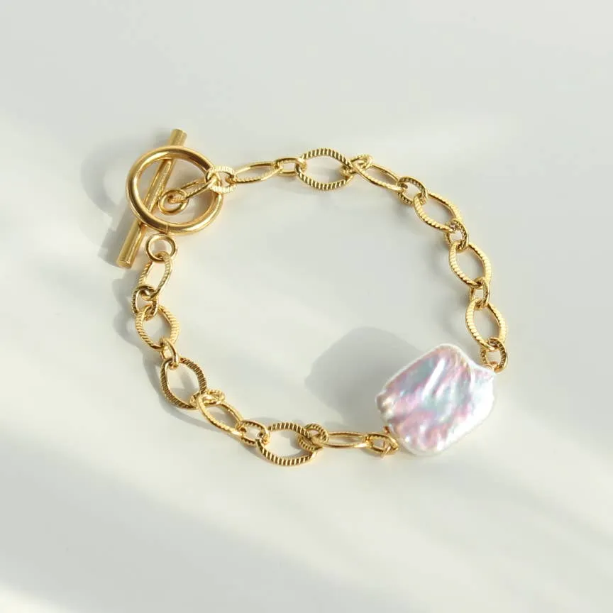 Authentic Baroque Pearl Layering Bracelet