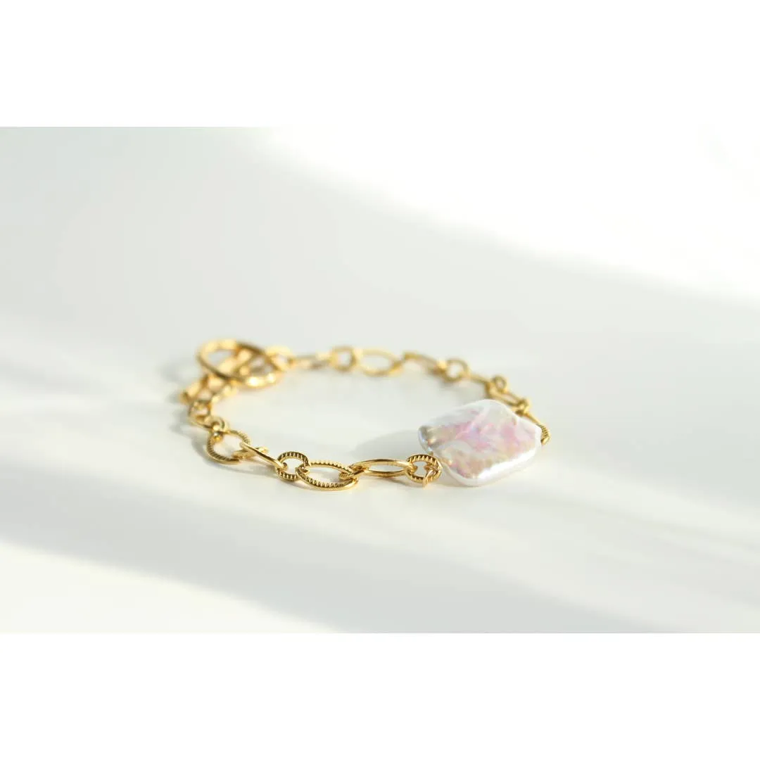 Authentic Baroque Pearl Layering Bracelet