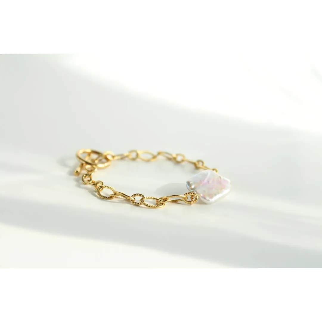 Authentic Baroque Pearl Layering Bracelet