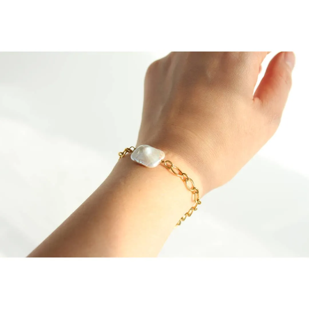 Authentic Baroque Pearl Layering Bracelet